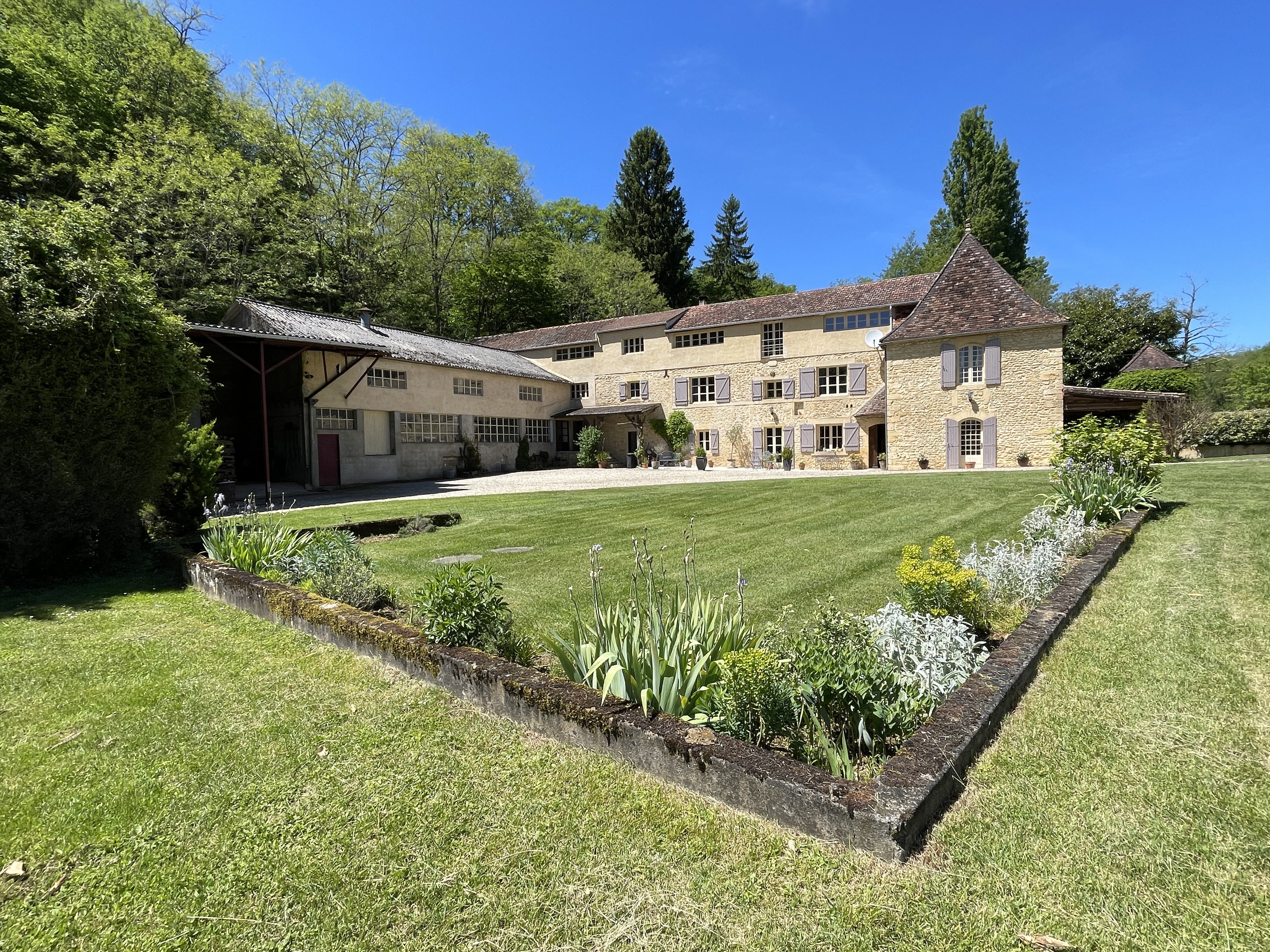 Former Water Mill with River and Land