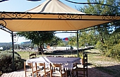 pool from pergola