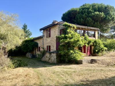 Main House, Guest House, Two Barns, Stables, Pond and More