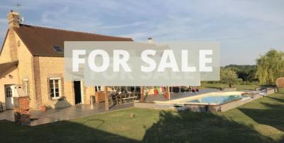 Jolie Maison En Pierre A 10km Au Nord Du Mele, Avec Piscine