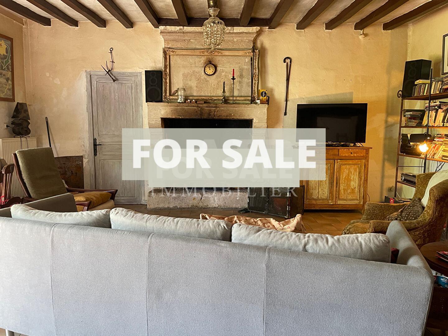 Detached Country Longere Style House with Pond