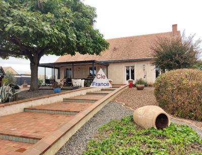 Detached Family House with Large Pond in Garden