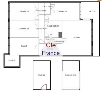 Le Pecq - Appartement 4 Pieces, 3 Chambres, Balcon, Cave Et Parking