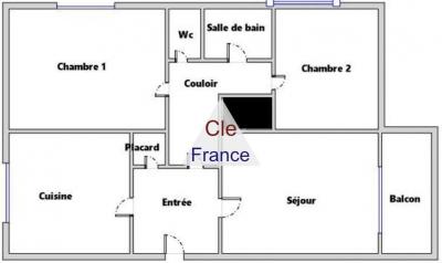 Apartment with Balcony Just East of Paris