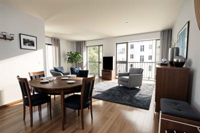 Paris Apartment with Balcony Overlooking Gardens