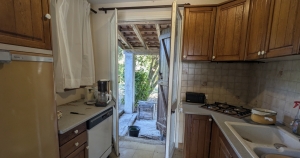 Charming and Cosy House with Bridge over Pond in Garden