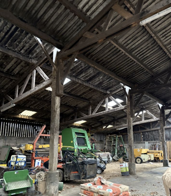 Farm House and Farm Complex Outbuildings with Land