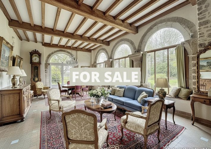 Country Manor House with Chapel and Many Outbuildings