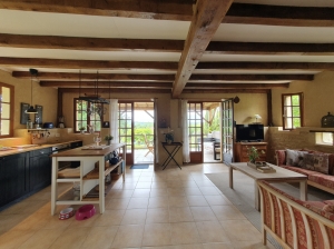 Main House and Two Guest Gites with Pool and Panoramic View