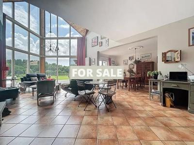 Detached Country House with Lake and Land