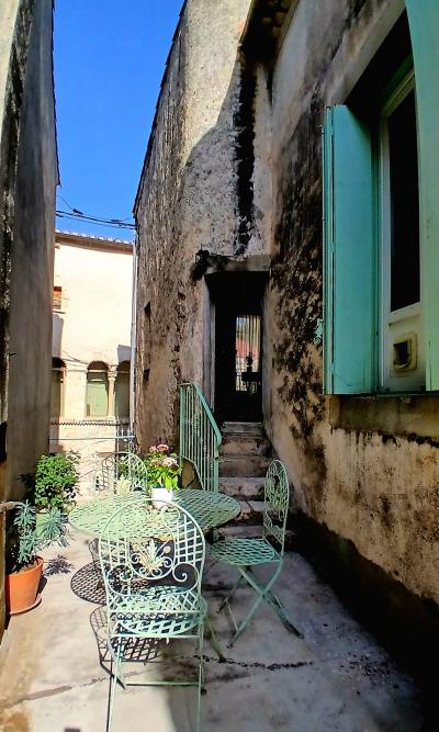 Village House With Garage And Courtyard